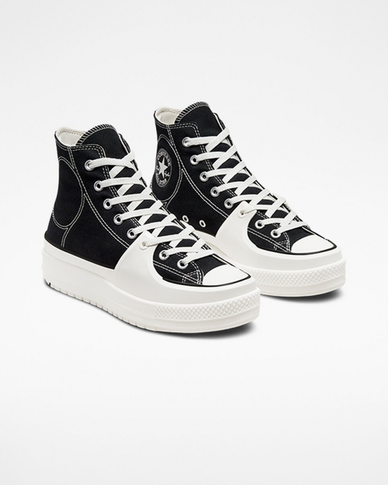 Converse Chuck Taylor All Star Construct Negras Blancas | 524-SGBRYO