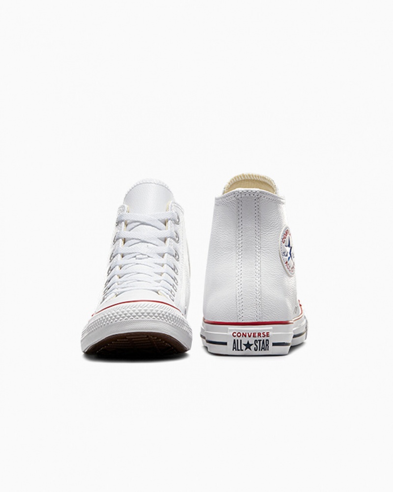 Converse Chuck Taylor All Star Cuero Blancas | 438-DTVJFX