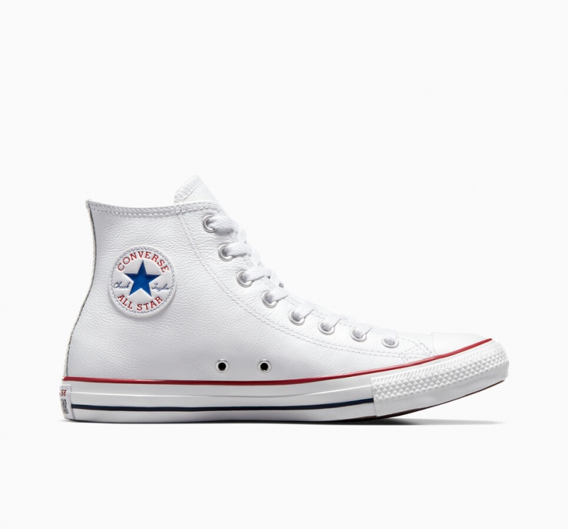 Converse Chuck Taylor All Star Cuero Blancas | 438-DTVJFX