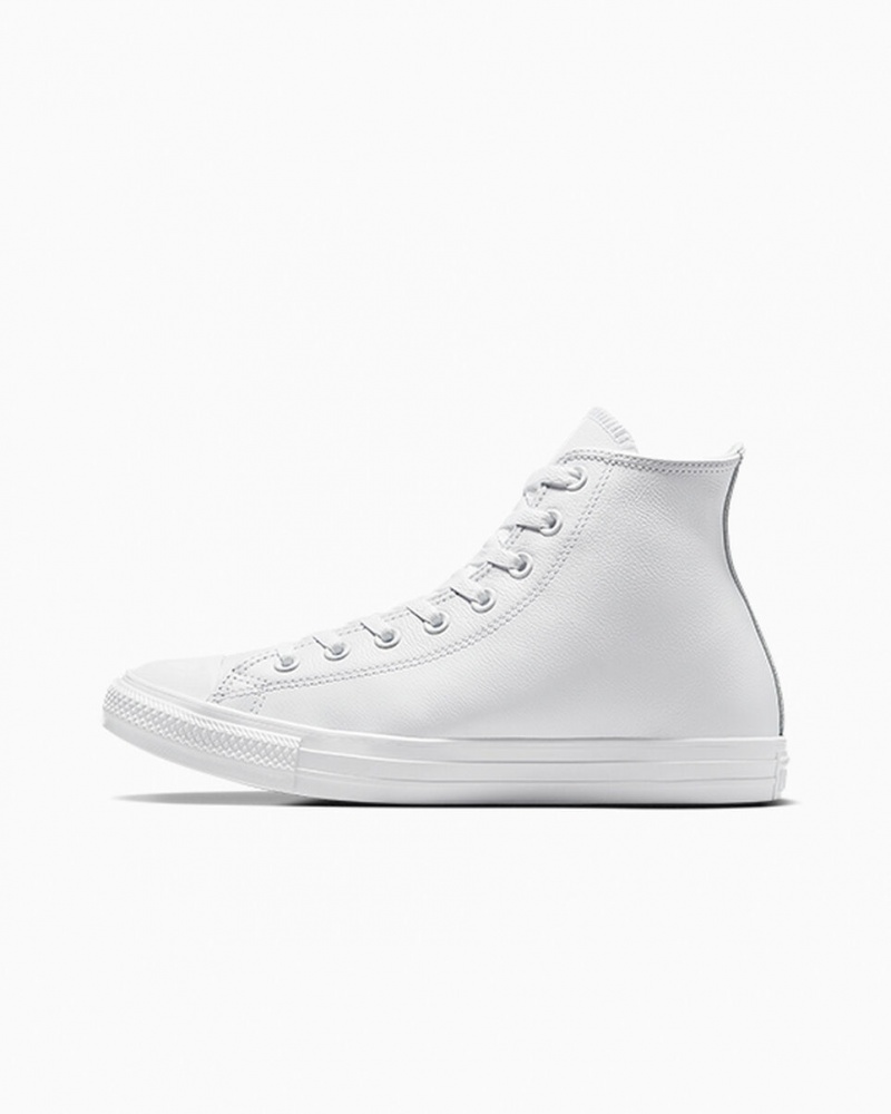 Converse Chuck Taylor All Star Cuero Blancas | 418-EUXGOL