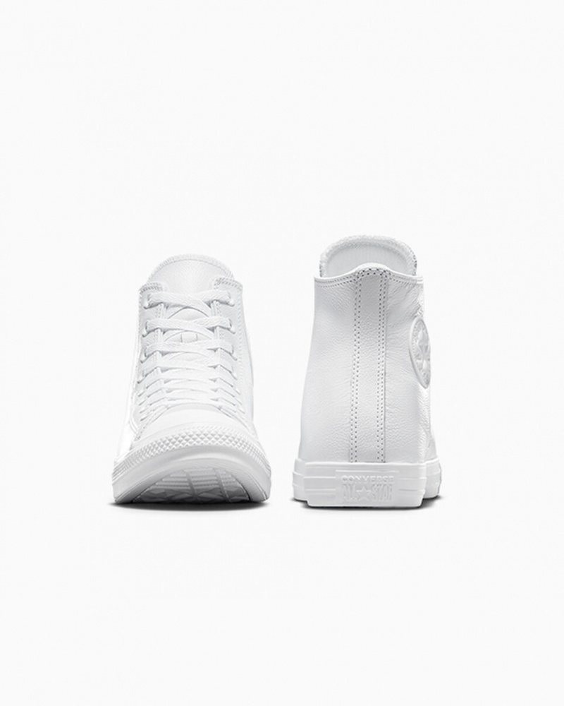 Converse Chuck Taylor All Star Cuero Blancas | 418-EUXGOL