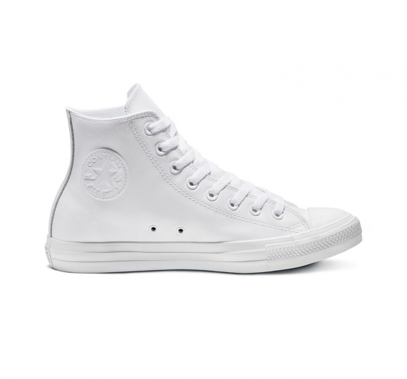 Altas Converse En Linea Chuck Taylor All Star Cuero Unisex Blancas