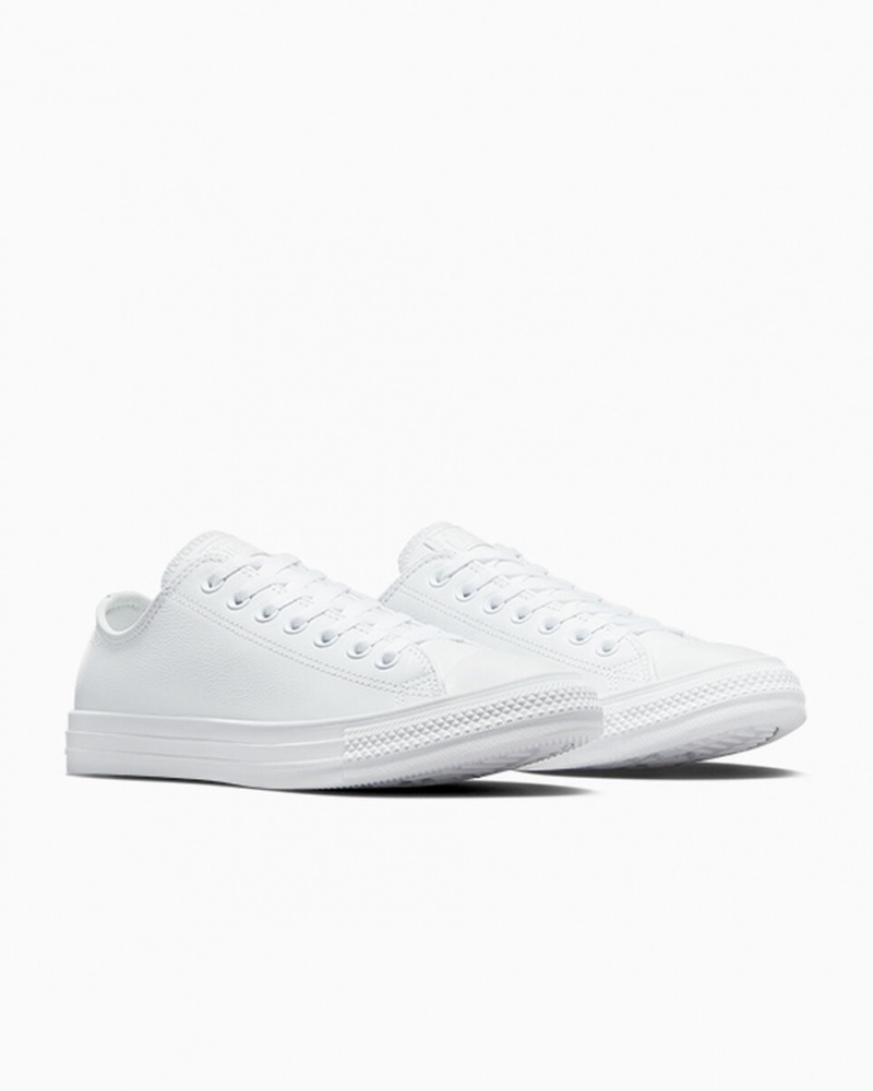 Converse Chuck Taylor All Star Cuero Blancas | 914-QUOVZN