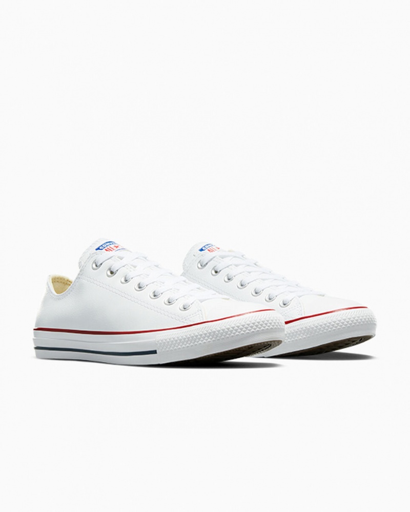 Converse Chuck Taylor All Star Cuero Blancas | 820-OHDYSW