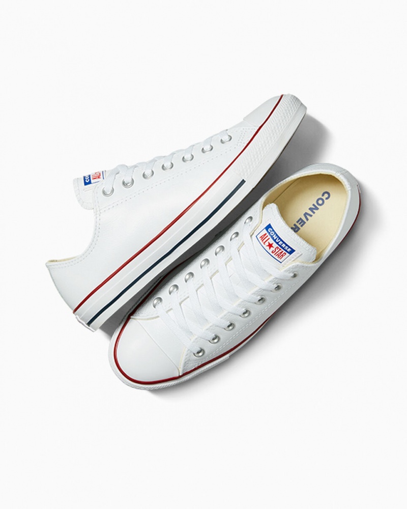 Converse Chuck Taylor All Star Cuero Blancas | 820-OHDYSW