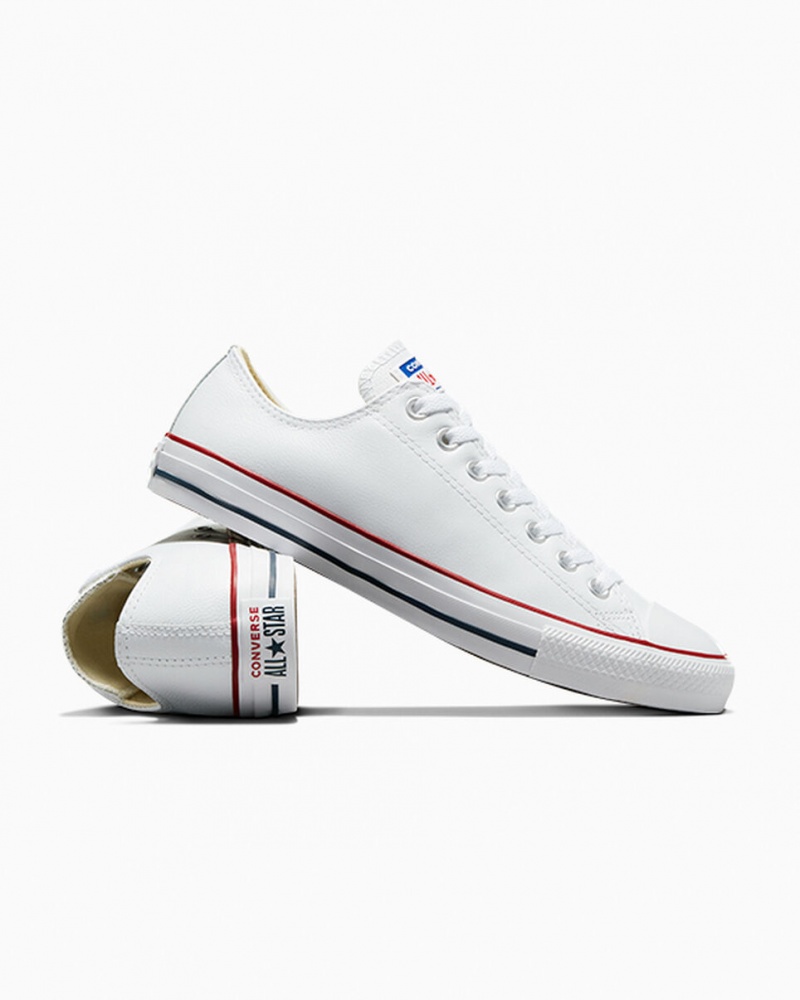 Converse Chuck Taylor All Star Cuero Blancas | 820-OHDYSW