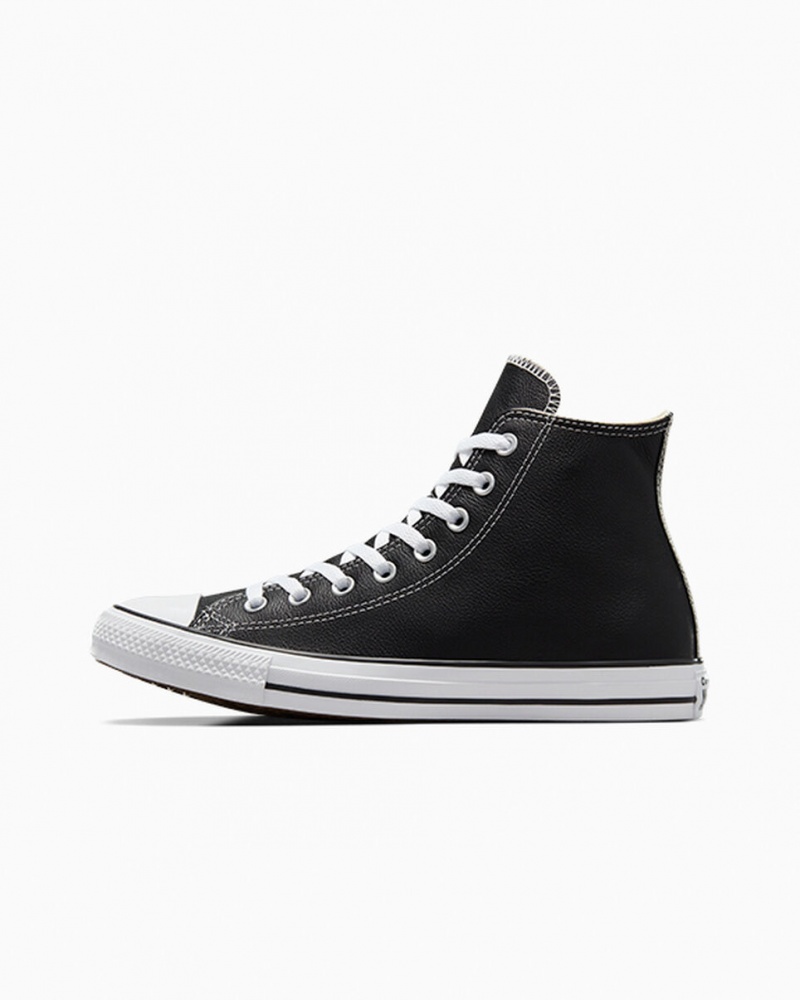 Converse Chuck Taylor All Star Cuero Negras | 291-TMKRGS