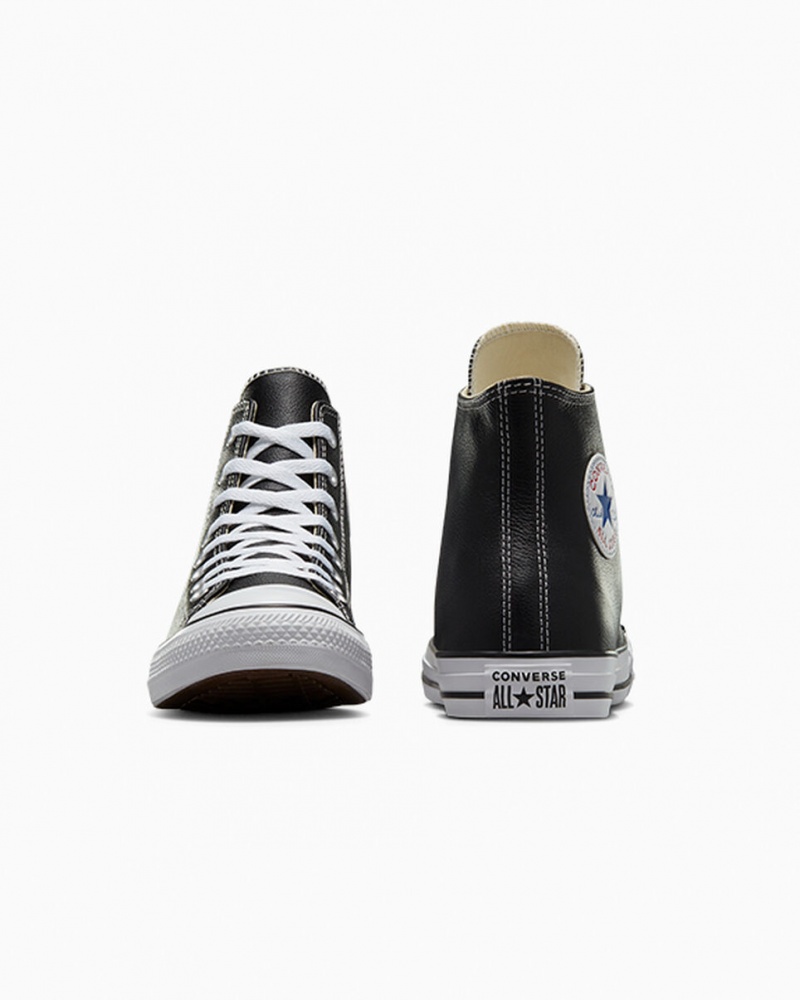 Converse Chuck Taylor All Star Cuero Negras | 291-TMKRGS