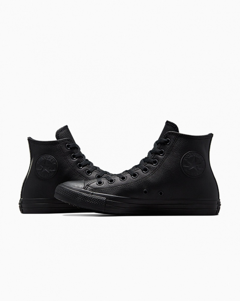 Converse Chuck Taylor All Star Cuero Negras | 027-ESLIAW