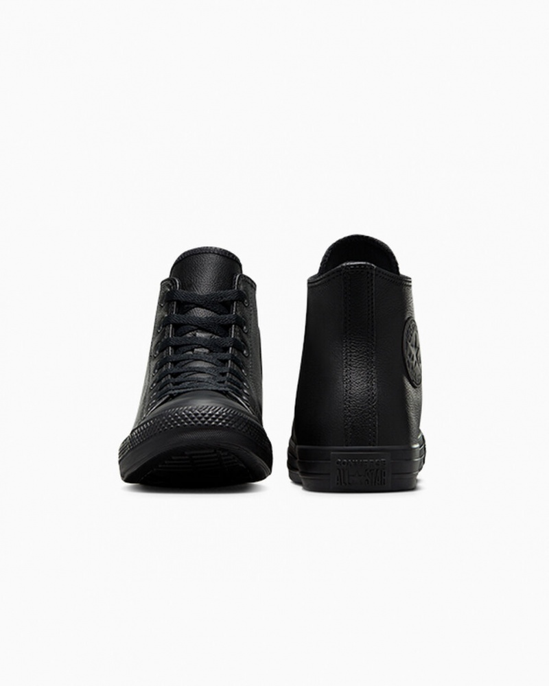 Converse Chuck Taylor All Star Cuero Negras | 027-ESLIAW