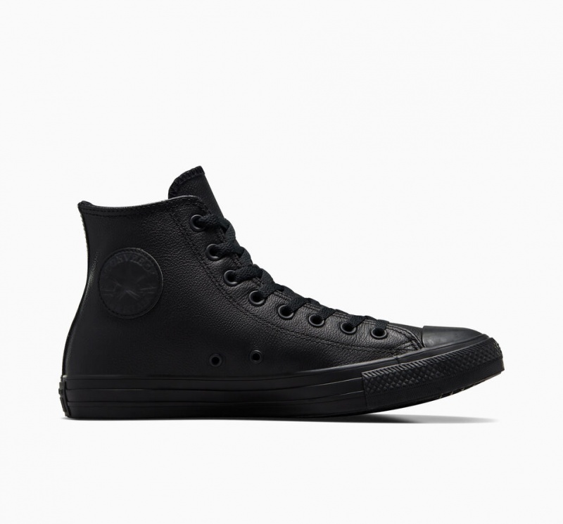 Converse Chuck Taylor All Star Cuero Negras | 025-BLRTEC