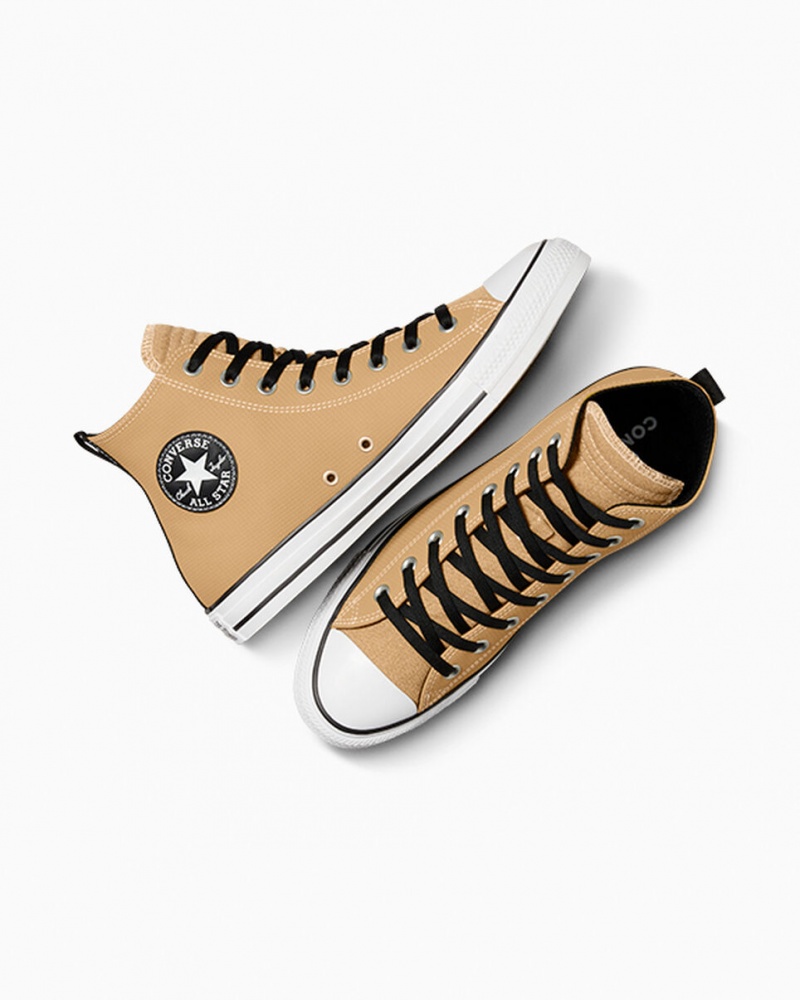 Converse Chuck Taylor All Star Cuero Negras Blancas | 721-MNZGST