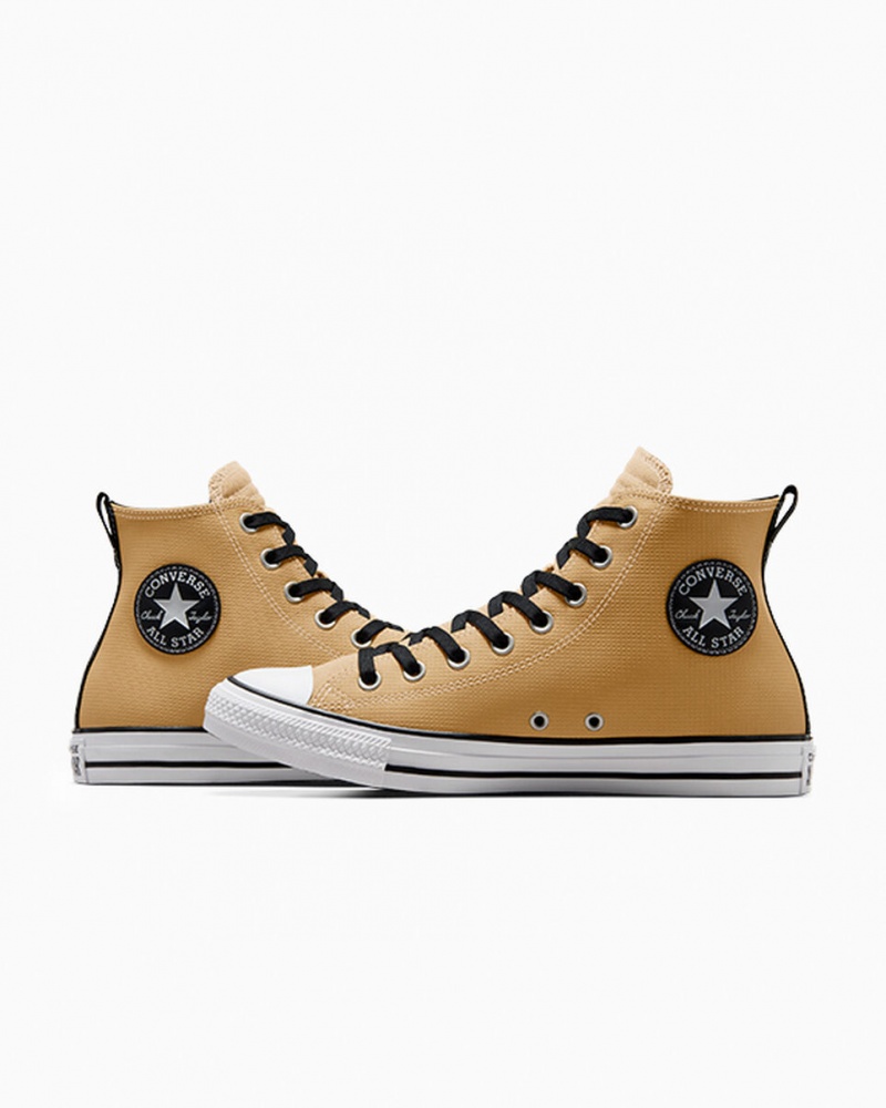 Converse Chuck Taylor All Star Cuero Negras Blancas | 721-MNZGST