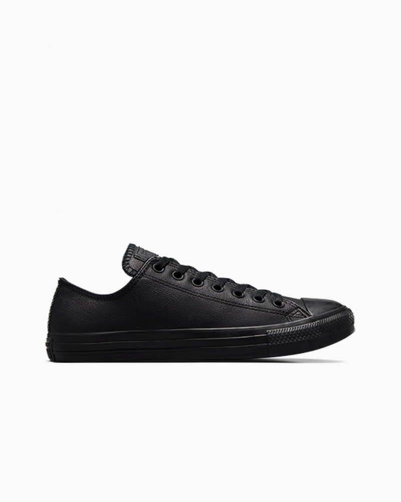 Converse Chuck Taylor All Star Cuero Negras | 458-NQEMGS