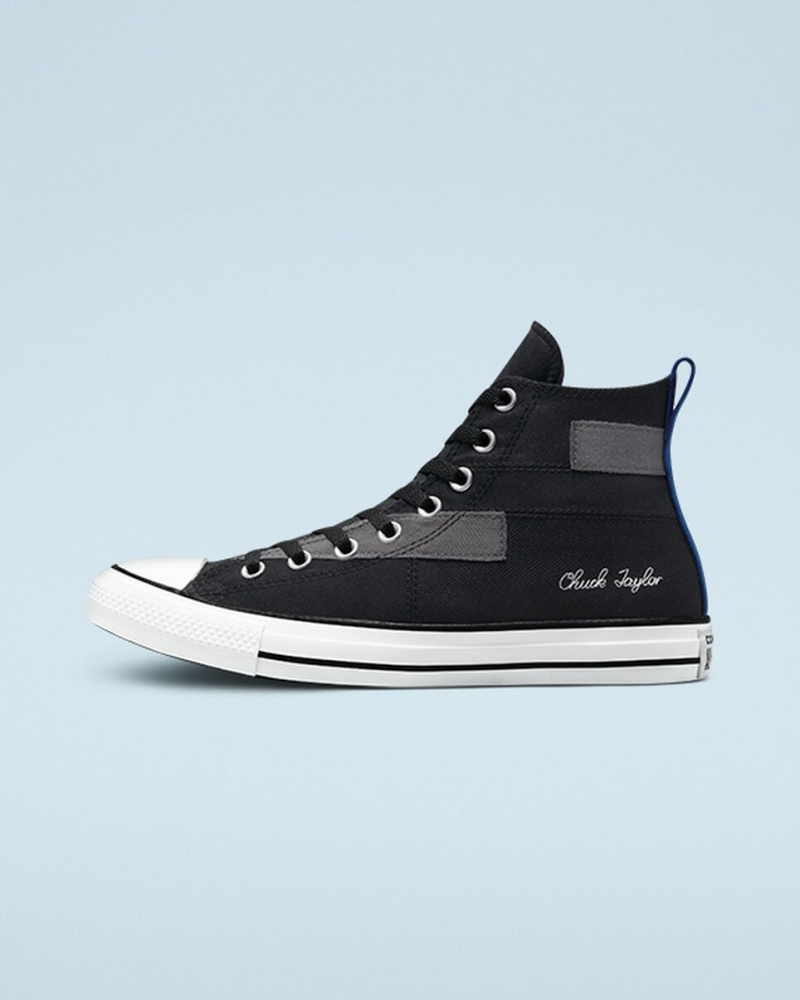 Converse Chuck Taylor All Star Desert Patchwork Negras Azules Blancas | 167-NYBZHR