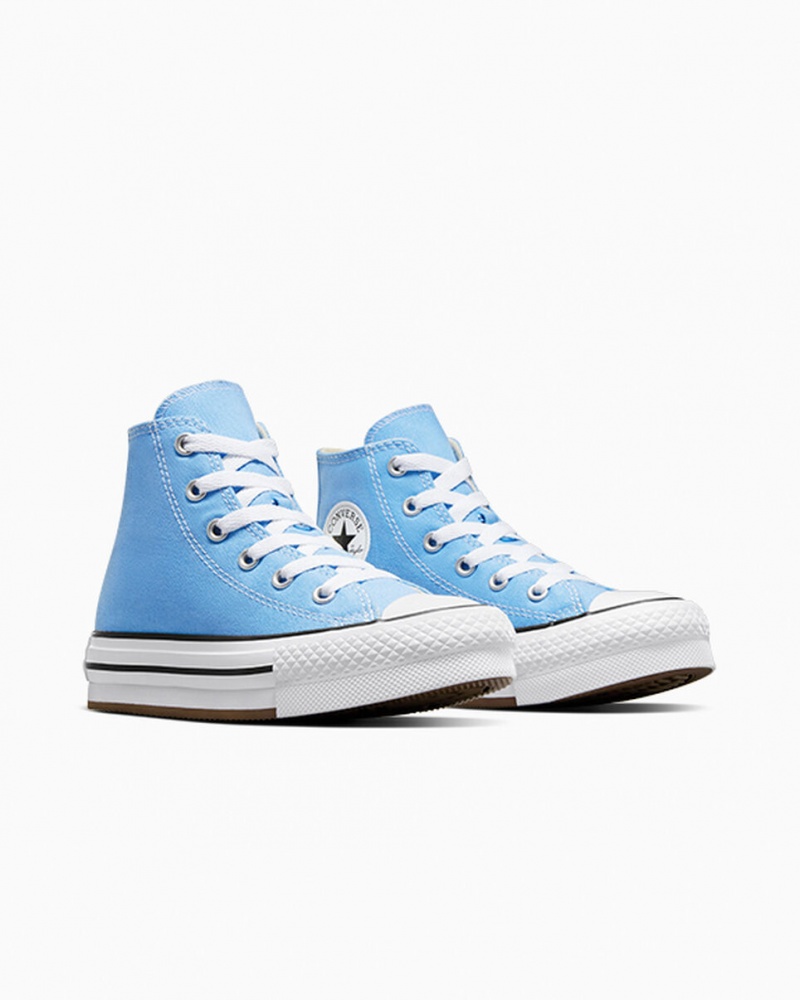 Converse Chuck Taylor All Star EVA Lift Plataforma Seasonal Color Azules Blancas Negras | 576-UOVMJN