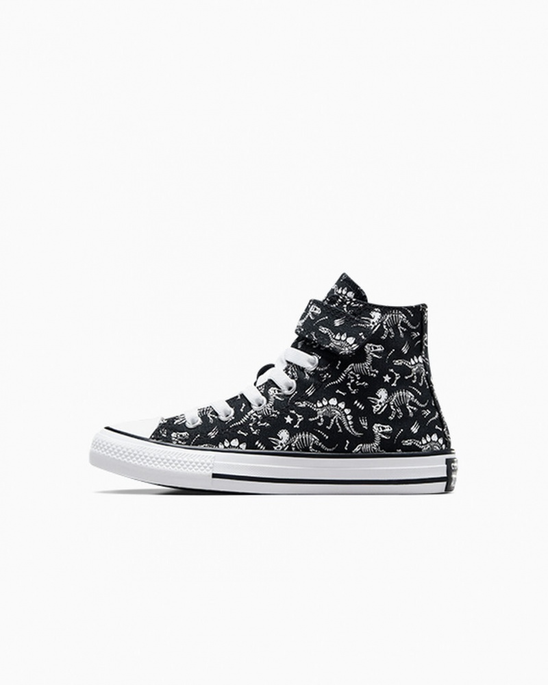 Converse Chuck Taylor All Star Easy-On Dinos Negras Blancas Blancas | 284-OCVJAR