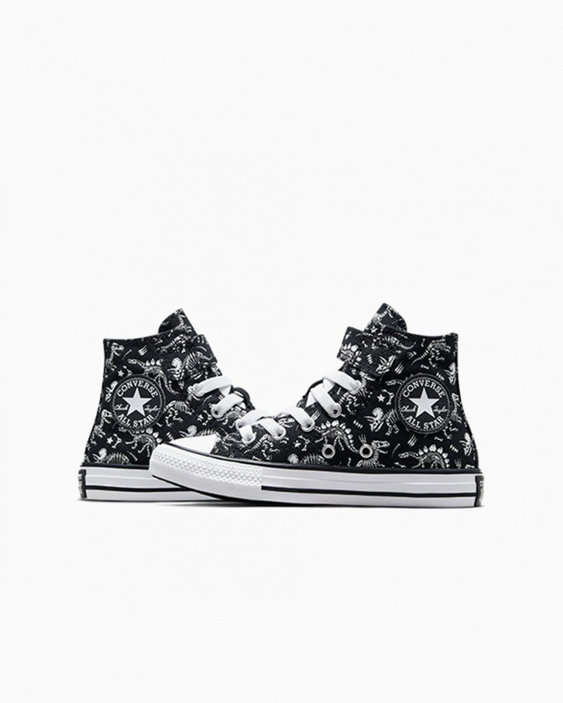 Converse Chuck Taylor All Star Easy-On Dinos Negras Blancas Blancas | 284-OCVJAR