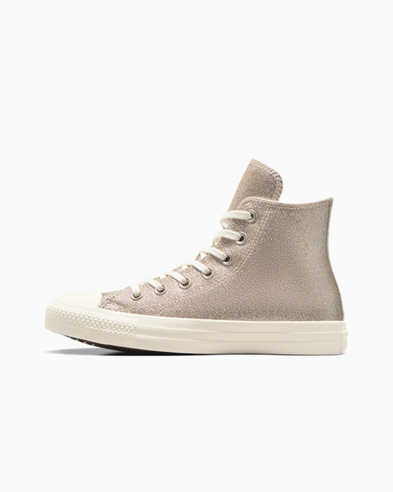 Converse Chuck Taylor All Star Glitter Doradas Claro | 831-ZMGJWE