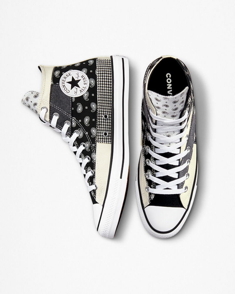 Converse Chuck Taylor All Star Hacked Patterns Negras Blancas | 741-BLQSTX