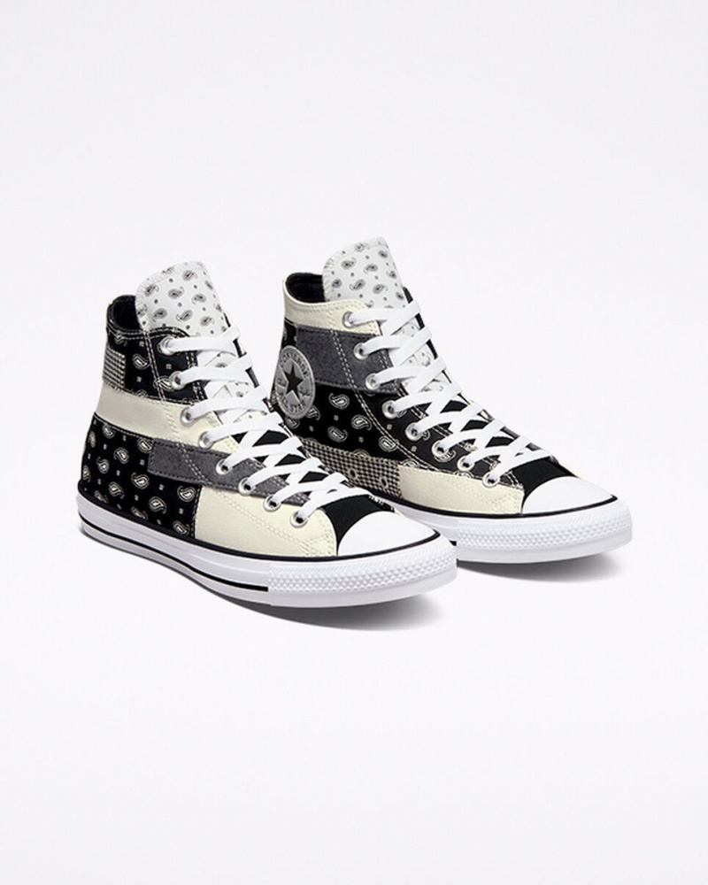 Converse Chuck Taylor All Star Hacked Patterns Negras Blancas | 741-BLQSTX