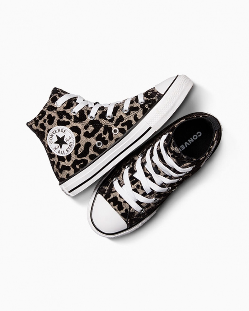 Converse Chuck Taylor All Star Leopard Verde Menta Negras Blancas | 498-UNSPOH