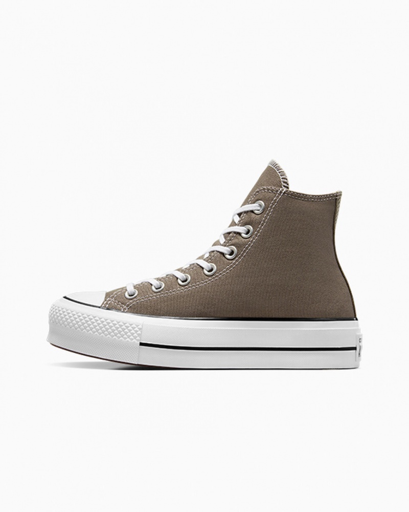 Converse Chuck Taylor All Star Lift Plataforma Blancas Negras | 270-PZRHGK