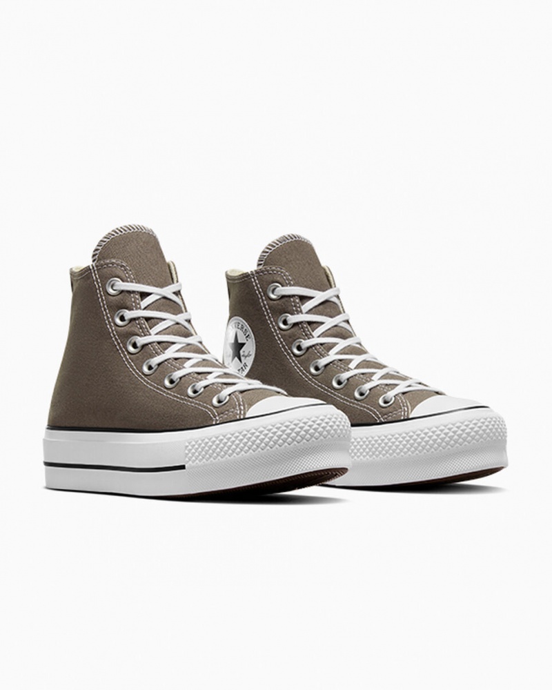 Converse Chuck Taylor All Star Lift Plataforma Blancas Negras | 270-PZRHGK