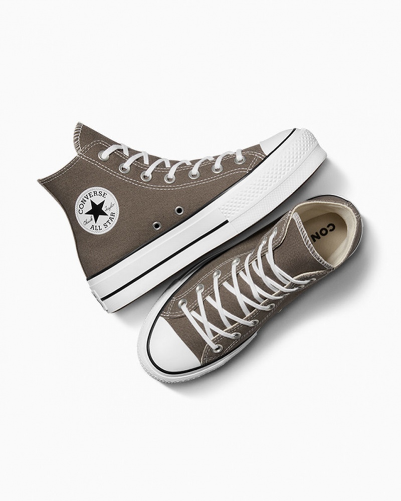 Converse Chuck Taylor All Star Lift Plataforma Blancas Negras | 270-PZRHGK