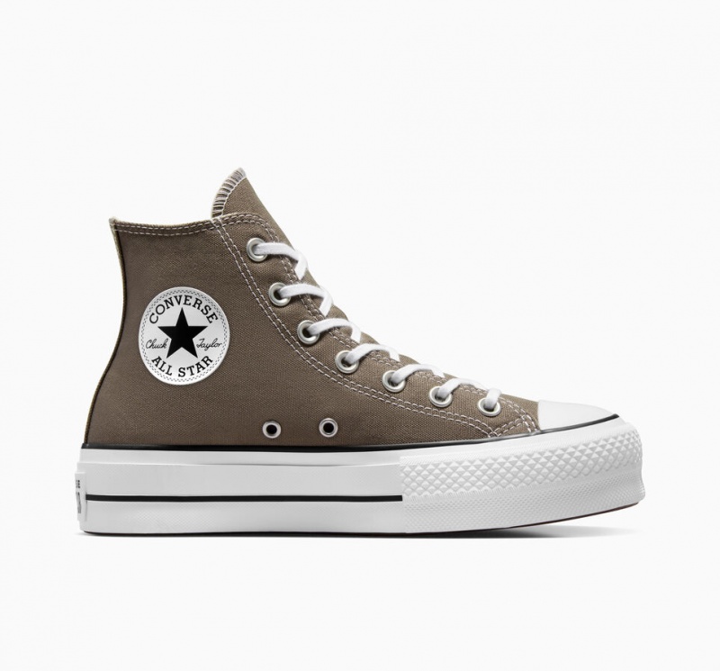 Converse Chuck Taylor All Star Lift Plataforma Blancas Negras | 270-PZRHGK