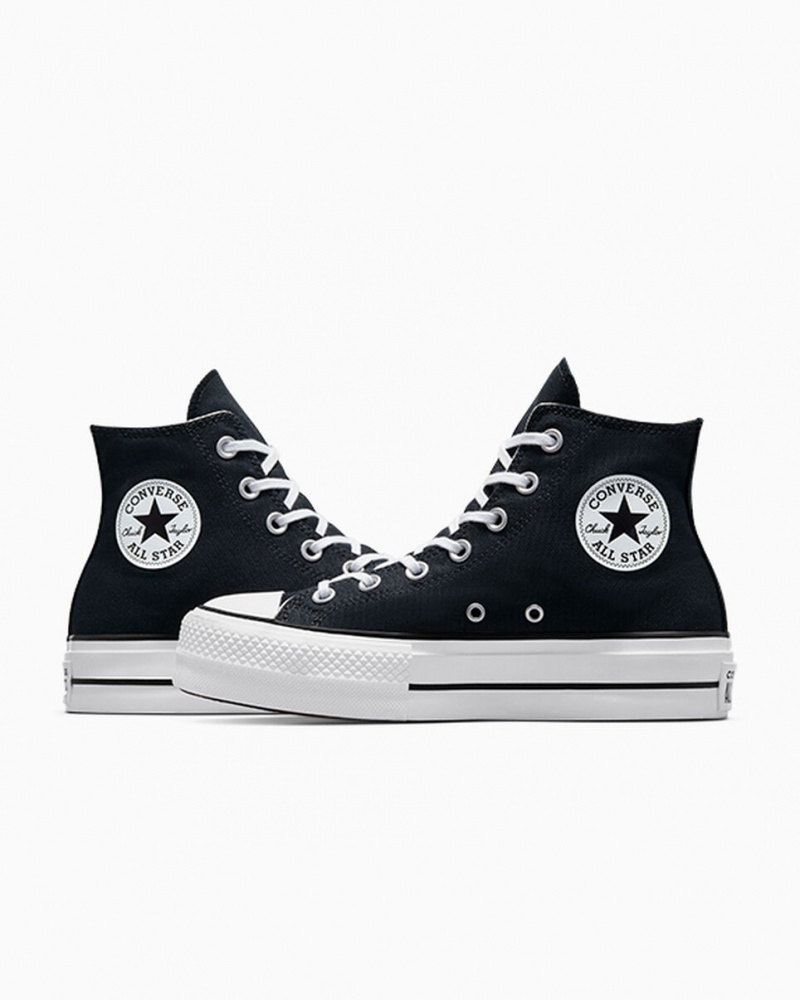 Converse Chuck Taylor All Star Lift Plataforma Negras Blancas Blancas | 920-QUIOYL