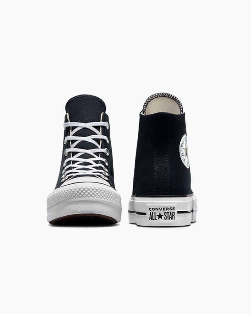 Converse Chuck Taylor All Star Lift Plataforma Negras Blancas Blancas | 920-QUIOYL