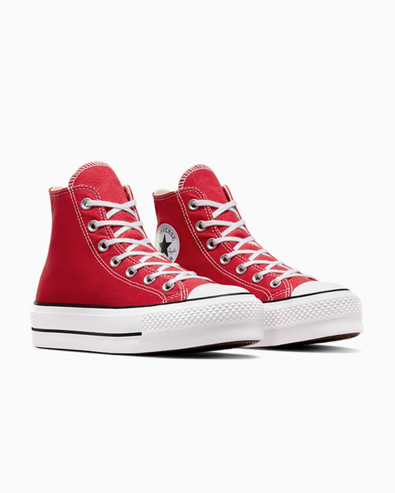 Converse Chuck Taylor All Star Lift Plataforma Rojas Blancas Negras | 517-KUTDWY