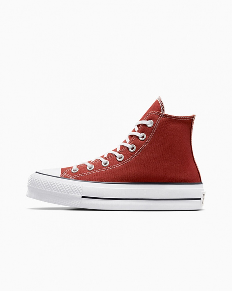 Converse Chuck Taylor All Star Lift Plataforma Rojas Blancas Negras | 675-GKFBRY