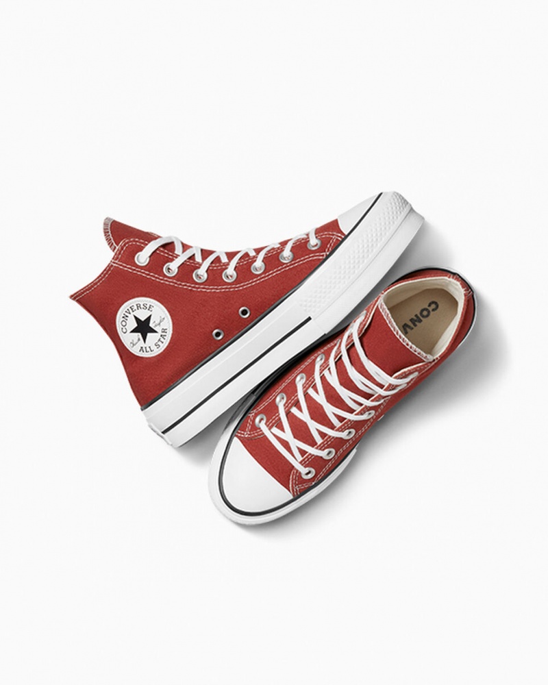 Converse Chuck Taylor All Star Lift Plataforma Rojas Blancas Negras | 675-GKFBRY