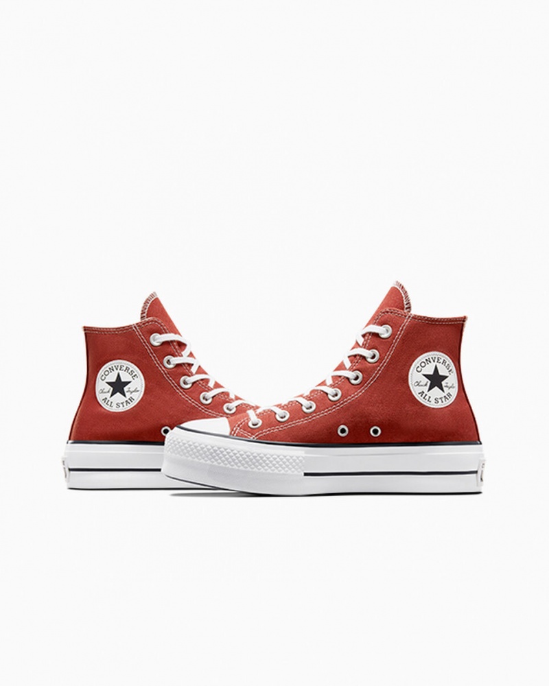 Converse Chuck Taylor All Star Lift Plataforma Rojas Blancas Negras | 675-GKFBRY