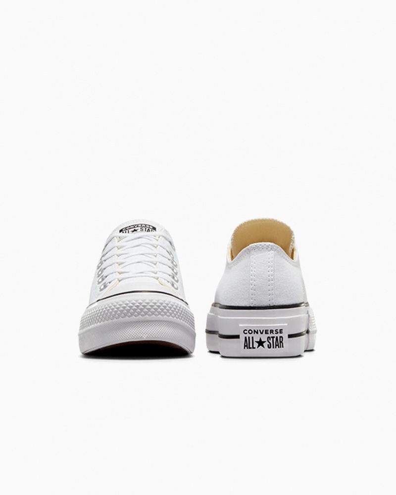 Converse Chuck Taylor All Star Lift Plataforma Blancas Negras Blancas | 673-XFOCYV