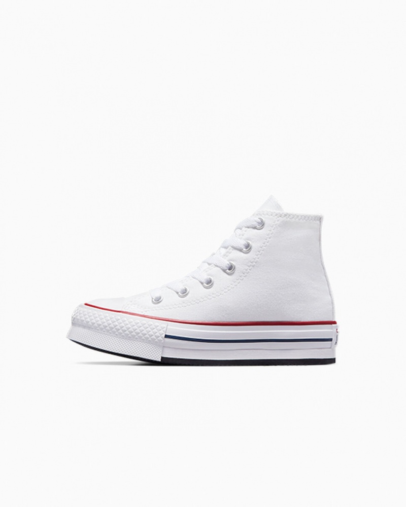 Converse Chuck Taylor All Star Lift Plataforma Blancas Azul Marino | 597-QROZLN