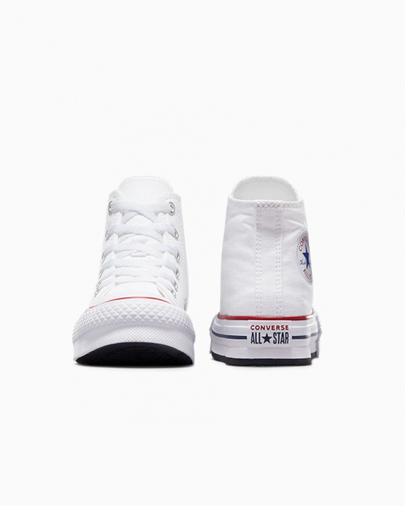 Converse Chuck Taylor All Star Lift Plataforma Blancas Azul Marino | 597-QROZLN