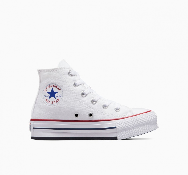 Converse Chuck Taylor All Star Lift Plataforma Blancas Azul Marino | 597-QROZLN