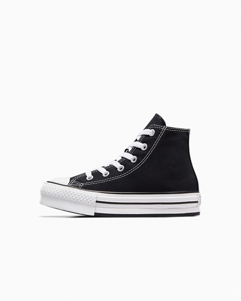 Converse Chuck Taylor All Star Lift Plataforma Negras Blancas Negras | 586-LEAQZY