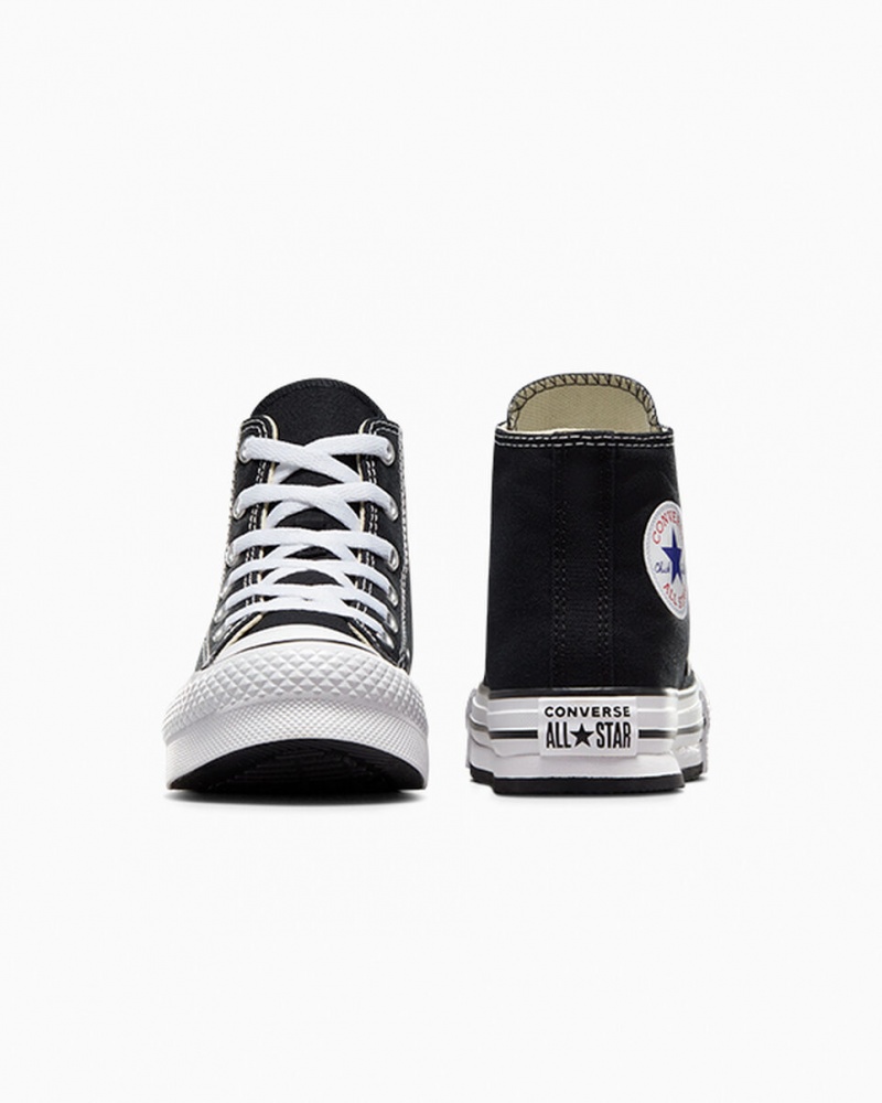 Converse Chuck Taylor All Star Lift Plataforma Negras Blancas Negras | 163-IVPJGM