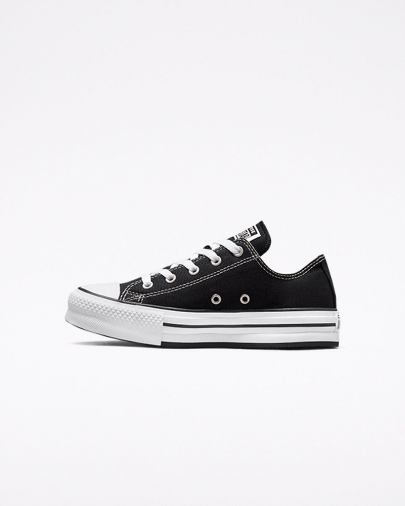 Converse Chuck Taylor All Star Lift Plataforma Negras Blancas Negras | 793-IFDVUY