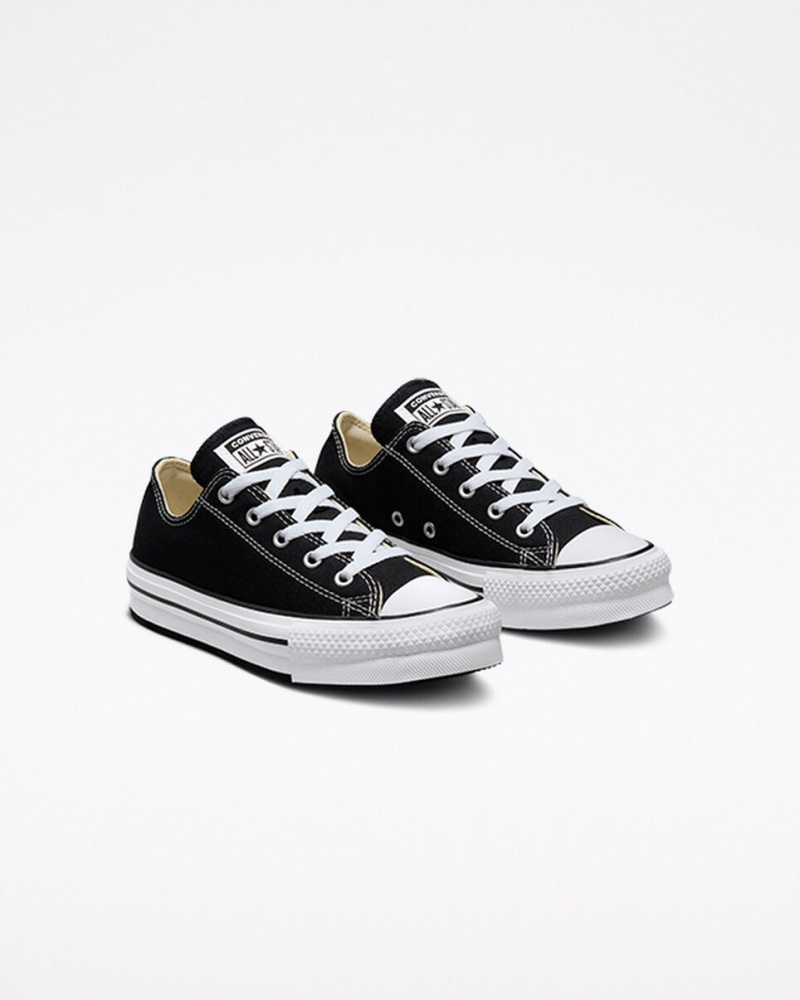 Converse Chuck Taylor All Star Lift Plataforma Negras Blancas Negras | 793-IFDVUY