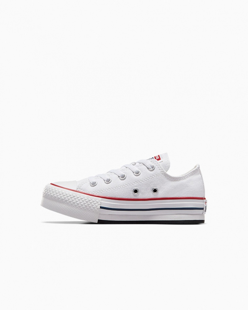 Converse Chuck Taylor All Star Lift Plataforma Blancas Azul Marino | 135-URYJBM