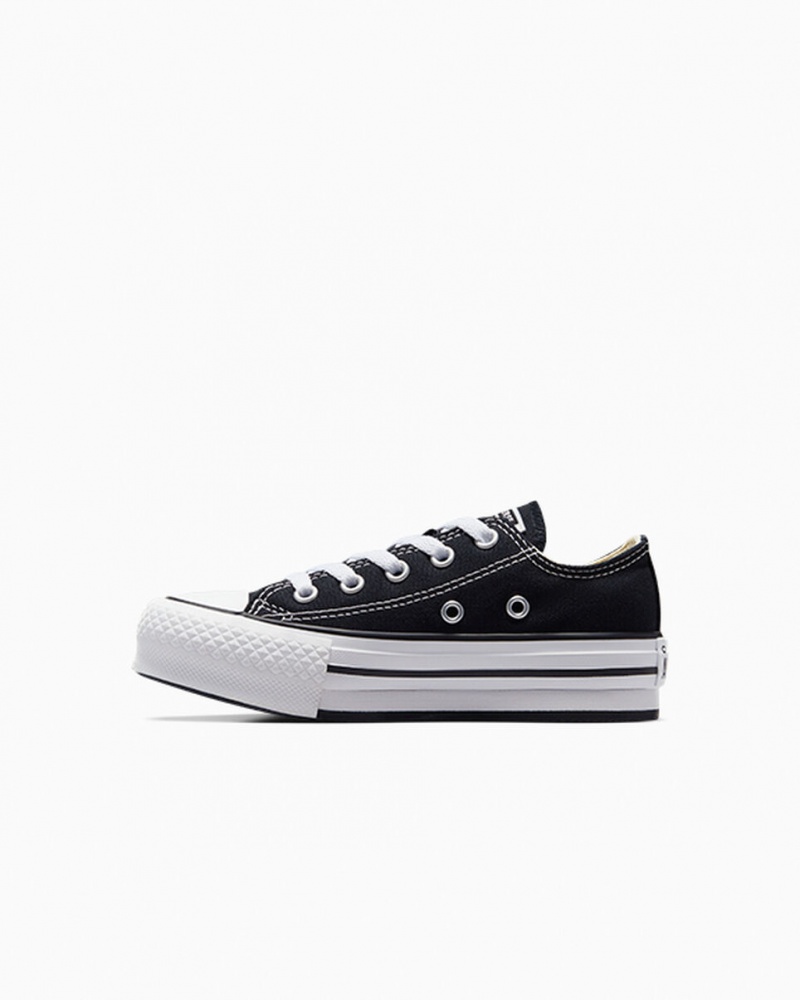 Converse Chuck Taylor All Star Lift Plataforma Negras Blancas Negras | 174-OELCWQ