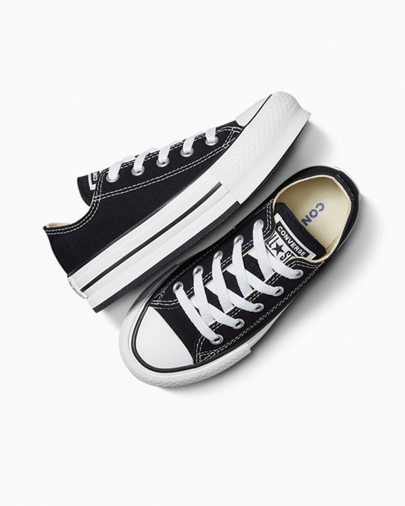 Converse Chuck Taylor All Star Lift Plataforma Negras Blancas Negras | 174-OELCWQ