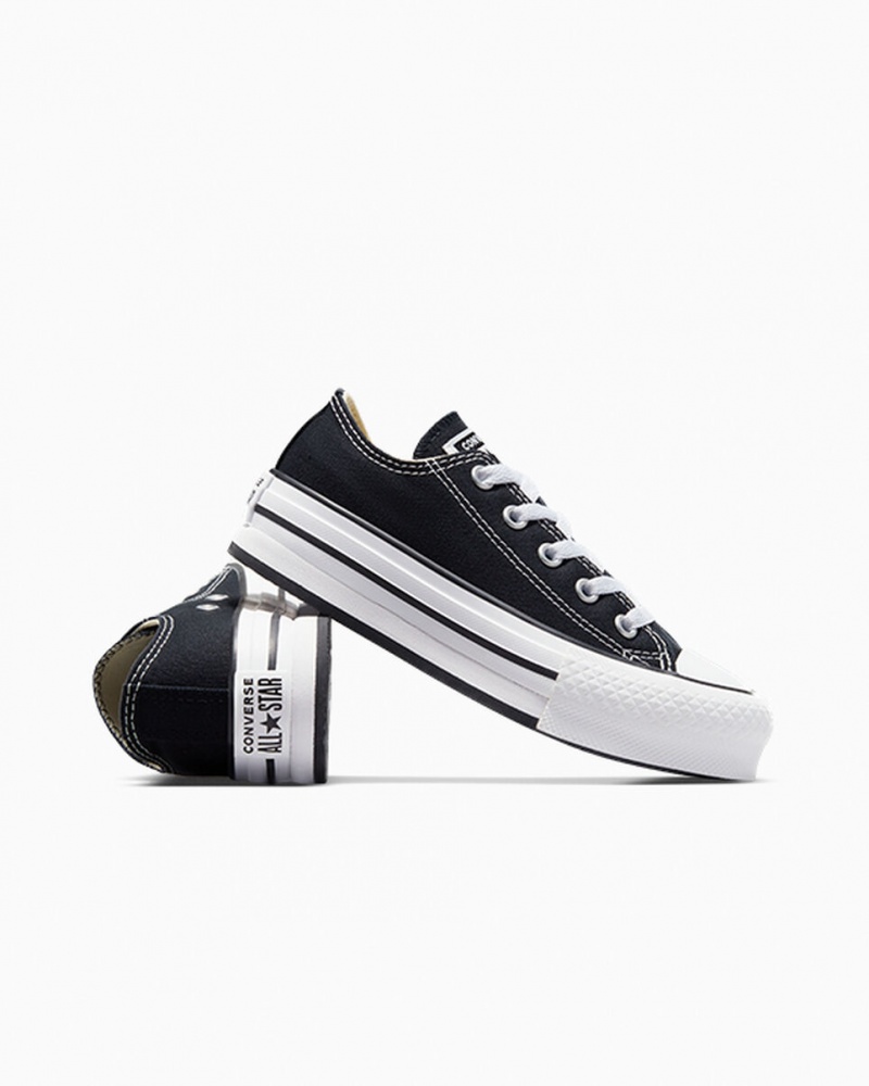 Converse Chuck Taylor All Star Lift Plataforma Negras Blancas Negras | 174-OELCWQ