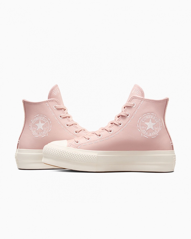 Converse Chuck Taylor All Star Lift Plataforma Bold Stitch Rosas Rosas | 571-MFVURH