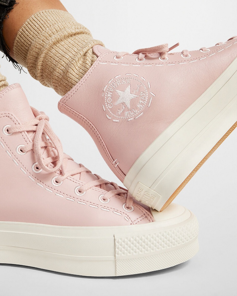 Converse Chuck Taylor All Star Lift Plataforma Bold Stitch Rosas Rosas | 571-MFVURH